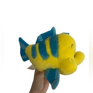 Disney the little mermaid flounder plush toy by Mattel 1993